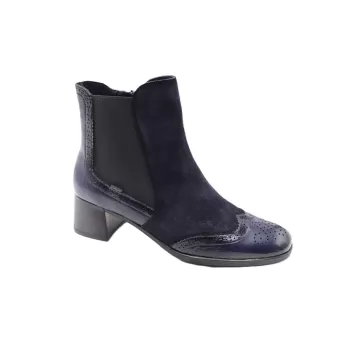 Bottines Ikia D9368 Dorking marine avec fermeture