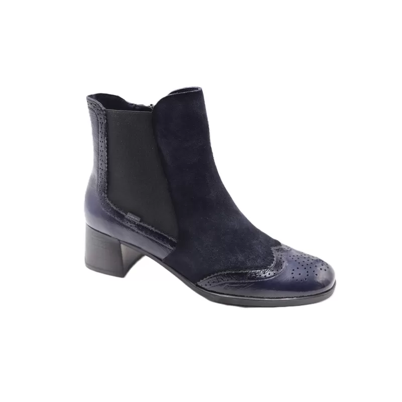 Bottines Ikia D9368 Dorking marine avec fermeture