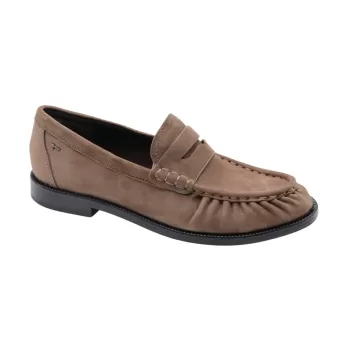 Mocassins taupe en nubuck