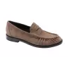 Mocassins taupe en nubuck