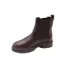 Bottines Rivoli Geanette marron en cuir lisse