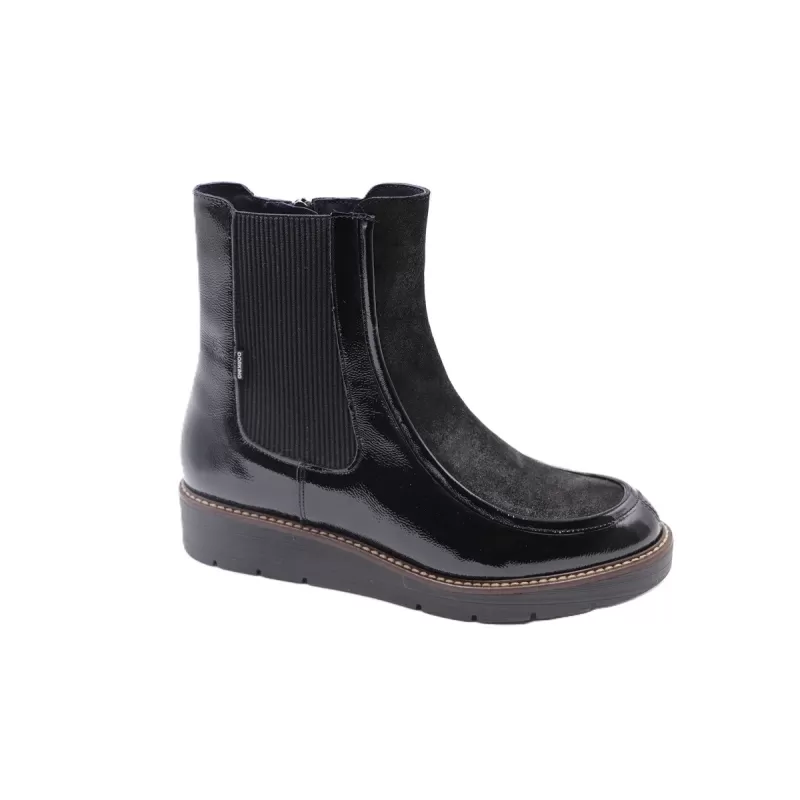 Bottines Africa D9789 Dorking noir en cuir