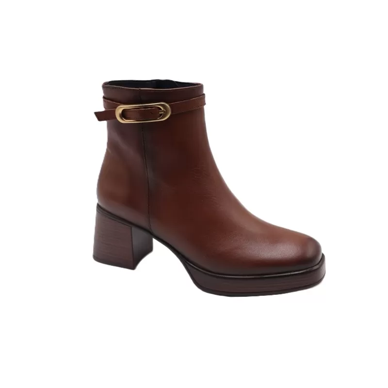 Bottines Cristel D9733 Dorking cuir marron