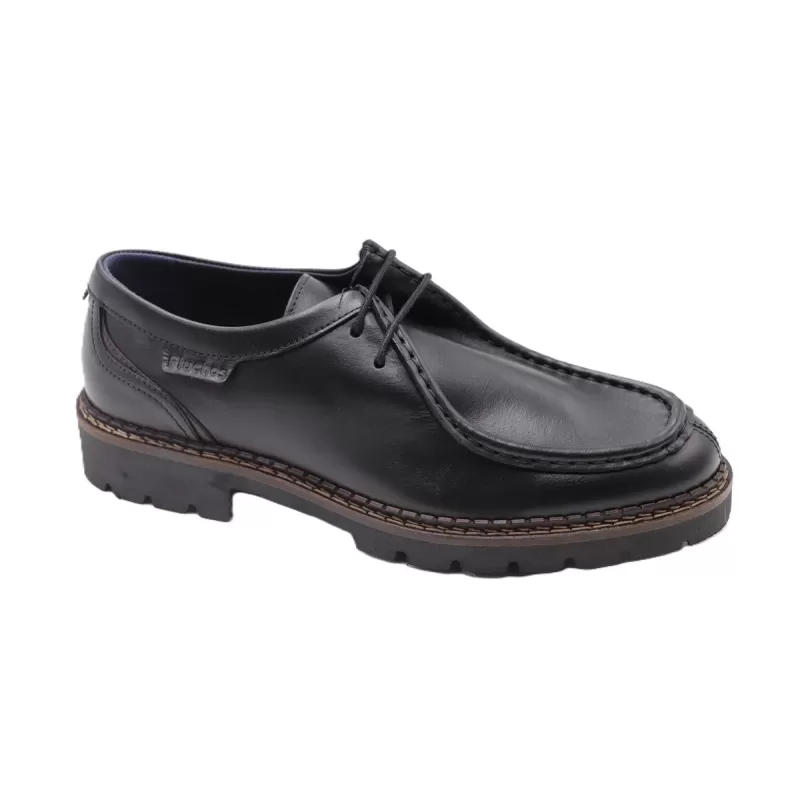 F2541 Fluchos chaussures noires à lacets